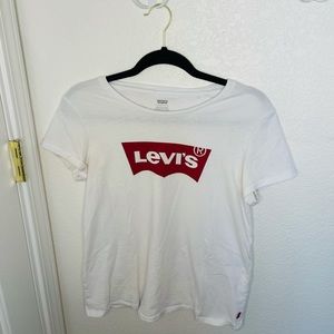White/Red Levis Logo T-Shirt